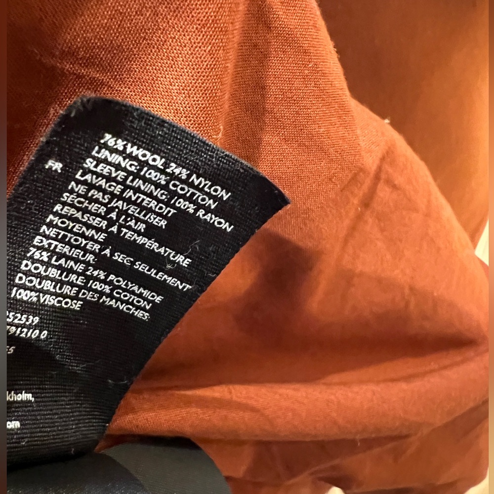 NWT COS Wool Rich Warm Brown Overcoat - Picture 3 of 5